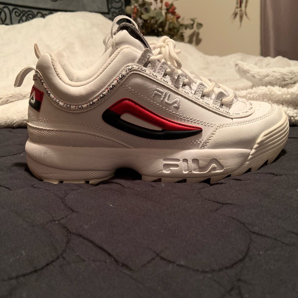 white filas